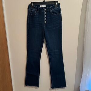 Kancan 5 button non-distressed bootcut Jean  Dark wash Size 9/28 ‎ Like new